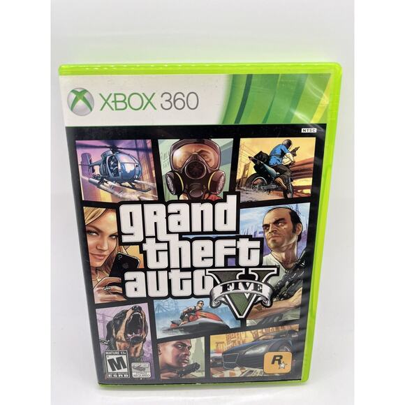 Grand Theft Auto V (Microsoft Xbox 360, 2013) Tested With Manual - Picture 1 of 9